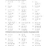19 Quadratic Equations Worksheet PDF Worksheeto