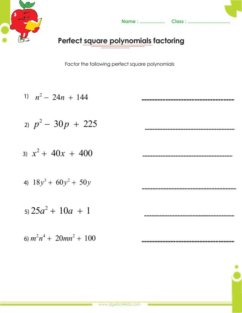 20 Algebra 1 Factoring Worksheet Worksheets Decoomo