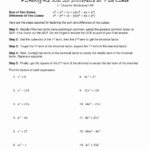 50 Factoring Difference Of Squares Worksheet Chessmuseum Template Library