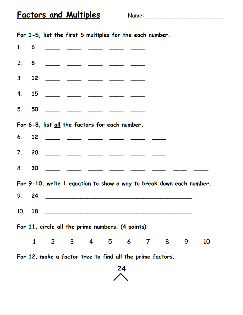 Class 5 Maths Factors And Multiples Worksheet Times Tables Worksheets Class 5 Maths Factors And Multiples Worksheet Times Tables Worksheets