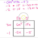 Day 07 HW Page 1 Factoring Trinomials Using The Box Method YouTube