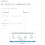 Density Dependent And Independent Worksheet Worksheet Resume Examples