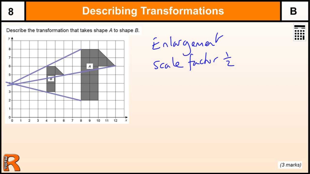 Enlargement With Fractional Scale Factor GCSE Maths Revision Exam Paper 