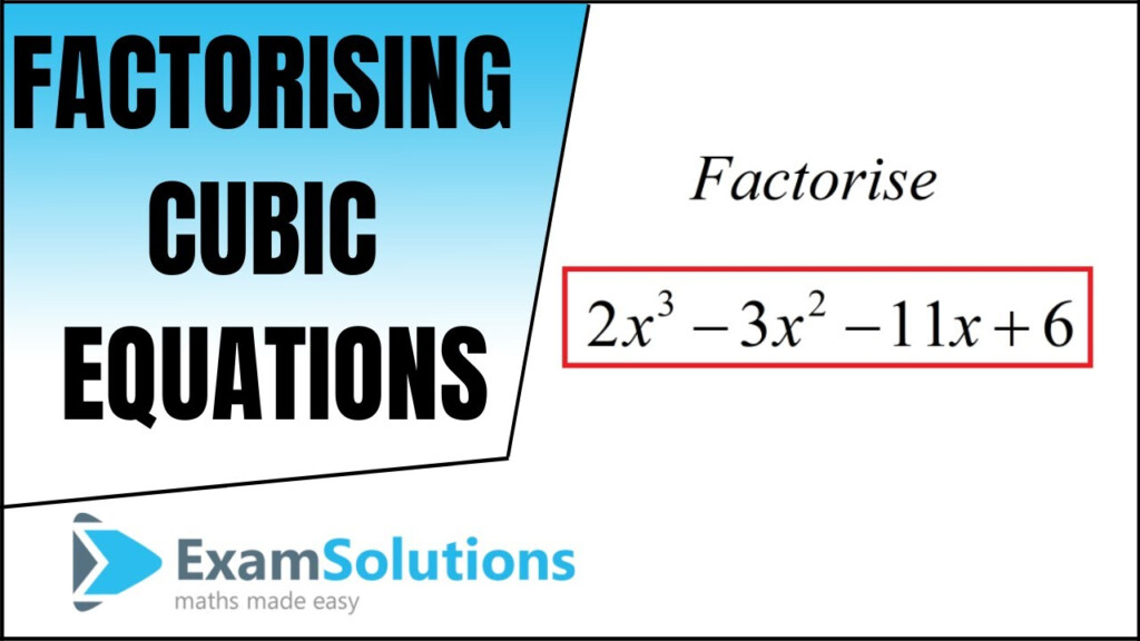 Factoring A Cubic Equation How To Factor Cubes 11 Awesome Examples 