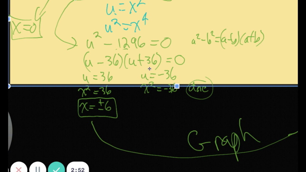 Factoring Cubics And Quartics By Substitution Difference Of Squares 