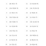 Factoring Monomials Worksheet Grade 8