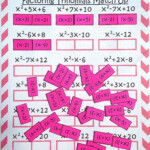 Factoring Polynomials Trinomials Activity Beginner Factoring