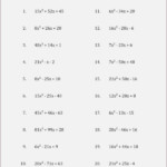 Factoring Quadratic Expressions Worksheet Factoring Practice Worksheet