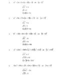 Factoring Quadratics Worksheet Math Aids Free Download Qstion co