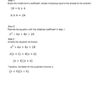 Factoring Trinomials A 1 Worksheet Mathematicalworksheets