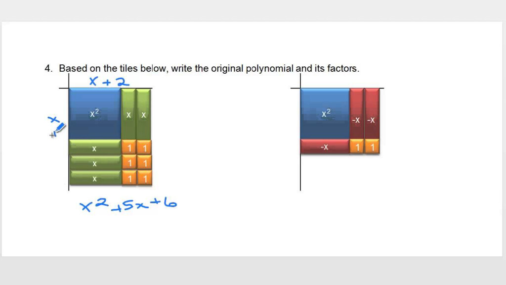 Factoring Using Algebra Tiles YouTube