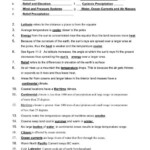 Factors Affecting Climate Worksheet