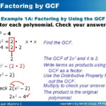 Gcf And Distributive Property