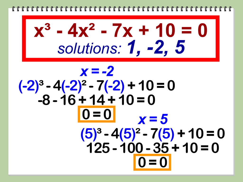 How To Factor A Cubic Polynomial Polynomials Evaluating Algebraic 