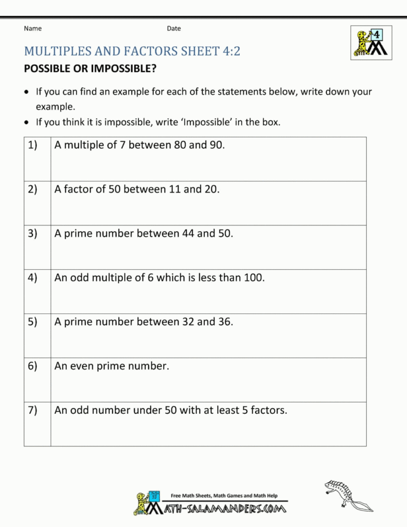 Multiplying 3 Factors Worksheets Db excel