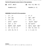 Operations With Polynomials Worksheet