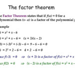 Remainder And Factor Theorem Worksheet Martin Lindelof