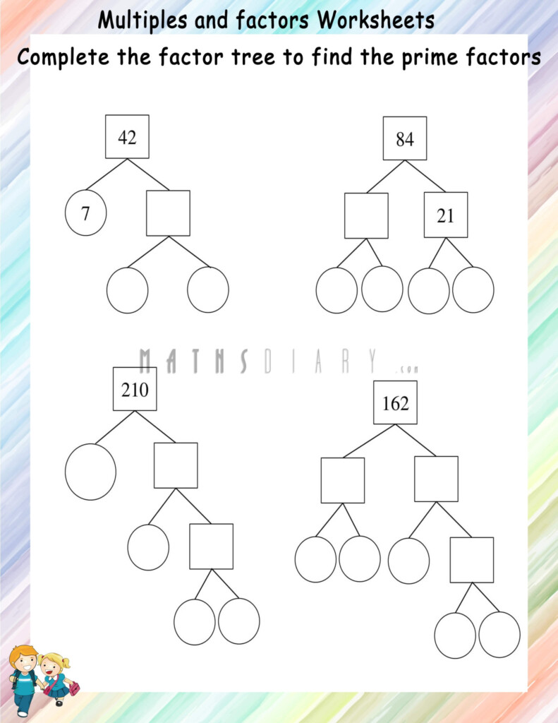 Factor Tree Worksheets Math Worksheets MathsDiary