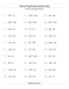 Factoring Difference Of Squares Worksheet Answers Db Excel Factoring Difference Of Squares Worksheet Answers Db Excel