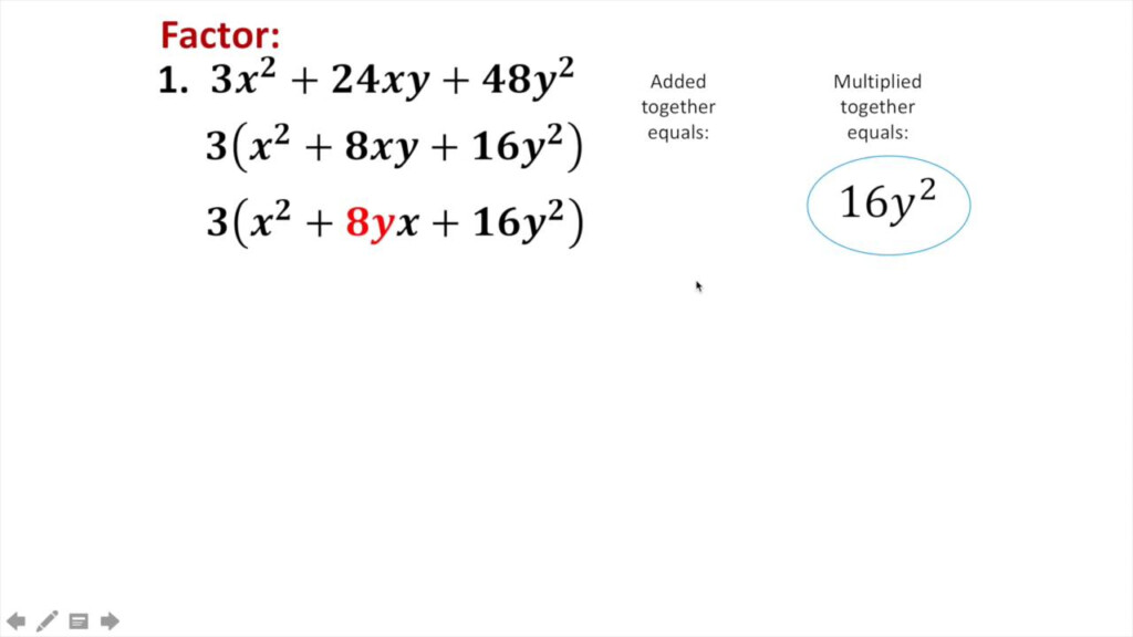 Factoring GCF 2 Variables YouTube