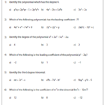 Factoring Polynomials Worksheet With Answers Algebra 1