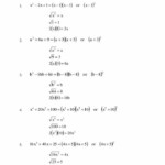Factoring Polynomials Worksheet With Answers Algebra 2 Factoring