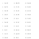 Factoring Problems Worksheets