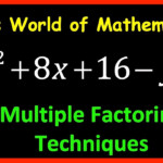 Factoring Putting It All Together YouTube
