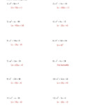 Factoring Trinomials Worksheet Algebra 2 Answers Harewhuman