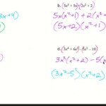 Factoring Using The Distributive Property Video Lesson YouTube