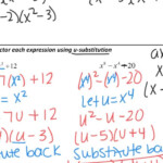 Factoring Using U Substitution YouTube