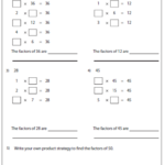 Factoring Worksheets