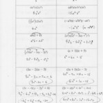 Solving Polynomials By Factoring Worksheet