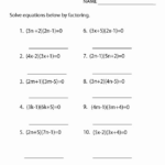 20 Factoring Practice Worksheet Worksheets Decoomo