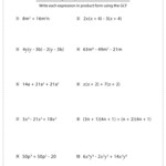 Factoring Polynomials Worksheets With Answer Key