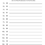 Factors Worksheets Printable Factors And Multiples Worksheets