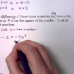 Word Problems With Factoring Part 1 YouTube